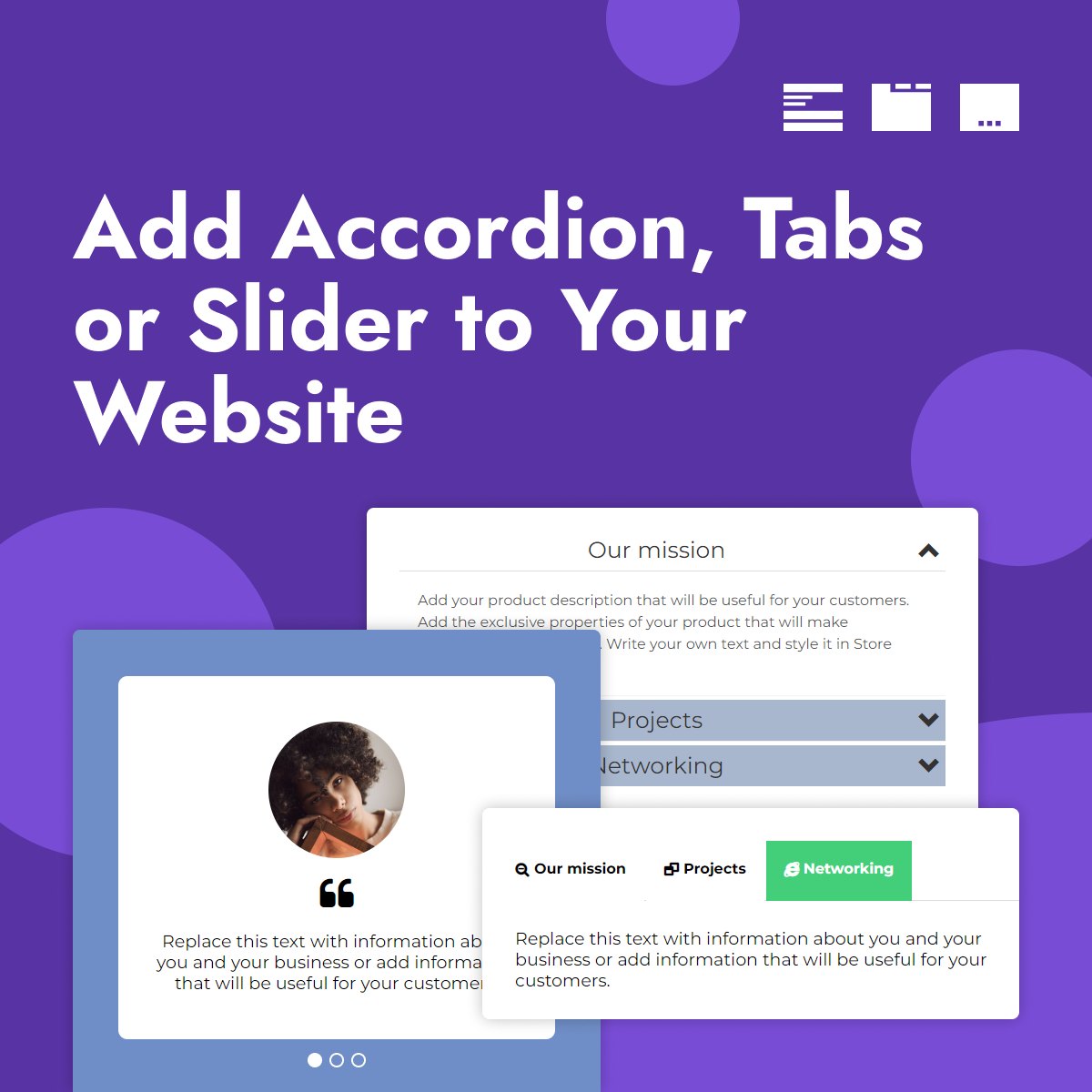 Adding accordion to the website